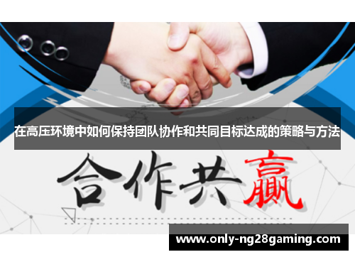 在高压环境中如何保持团队协作和共同目标达成的策略与方法 在高压环境中如何保持团队协作和共同目标达成的策略与方法