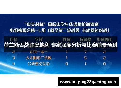 荷兰能否战胜奥地利 专家深度分析与比赛前景预测 荷兰能否战胜奥地利 专家深度分析与比赛前景预测